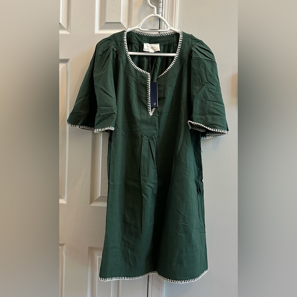 Tuckernuck Pomander Place Green Stitch Finley Flutter Sleeve Dress - Picture 3 of 5